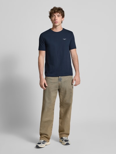 Marc O'Polo Denim Regular Fit T-Shirt aus reiner Baumwolle Dunkelblau 1
