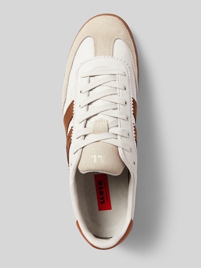 Lloyd Ledersneaker mit Kontrastbesatz Modell 'ELIAN' Weiss 3