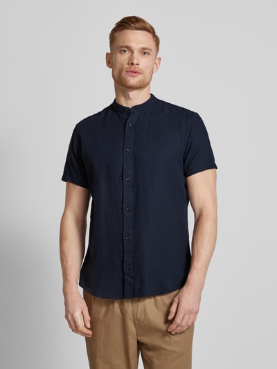 Jack & Jones Premium Freizeithemd mit Maokragen Modell 'MAZE' Marine 4