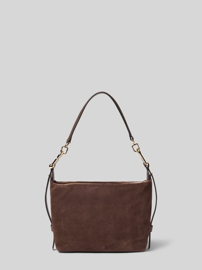 FURLA Hobo Bag mit Reißverschluss Modell 'TONIE' Dunkelbraun 3