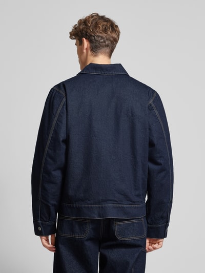 Hugo Blue Jeansjacke mit Reißverschluss Dunkelblau 5