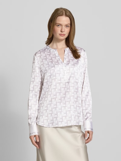 Herzensangelegenheit Regular fit blouse van zijdemix Lichtgrijs - 4