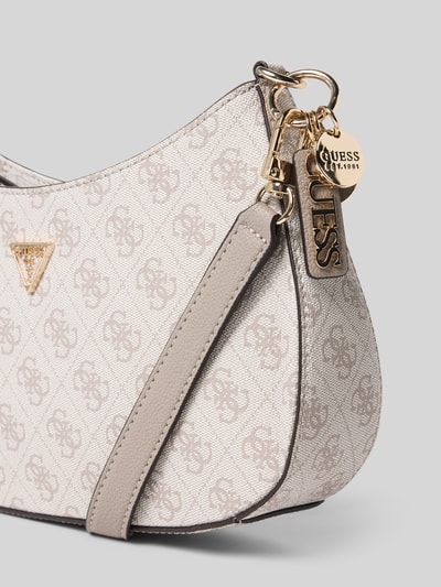 Guess Torebka z aplikacją z logo model ‘NOELLE’ Szarobrązowy 3