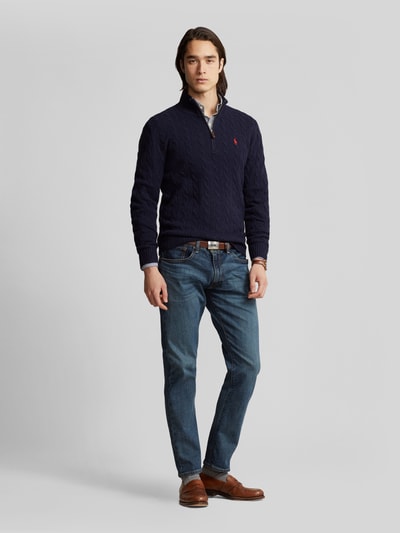Polo Ralph Lauren Regular Fit Troyer aus Woll-Kaschmir-Mix Marine 1