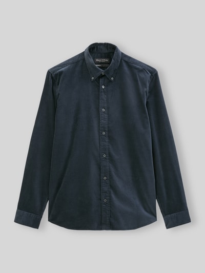 Marc O'Polo Regular Fit Freizeithemd aus Baumwolle mit Cordstruktur Marine 2
