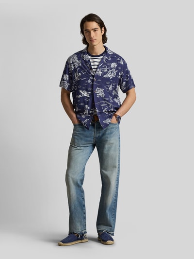 Polo Ralph Lauren Regular Fit Freizeithemd aus Viskose  Marine 1