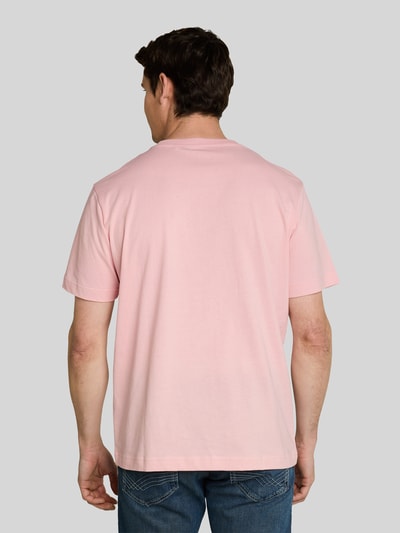 Tom Tailor Regular Fit T-Shirt aus reiner Baumwolle Pink 5