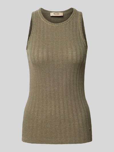 MOS MOSH Tanktop mit Streifenmuster Modell 'Mendez' Khaki 2