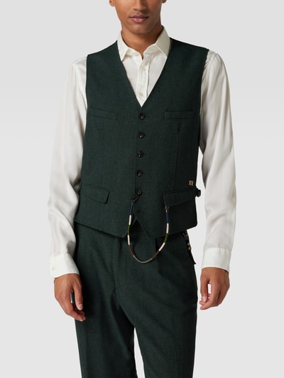 CG - Club of Gents Gilet met V-hals, model 'Mason' Groen - 4