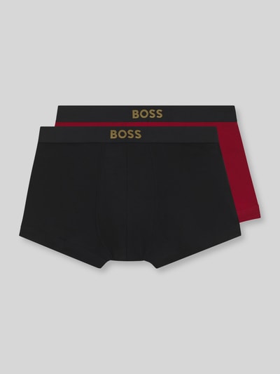 BOSS Pants mit kontrastierendem Logo-Bund im 2er-Pack Rot 1