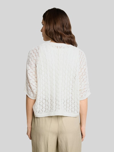 Tom Tailor Oversized Bolero aus Baumwoll-Mix Weiss 5