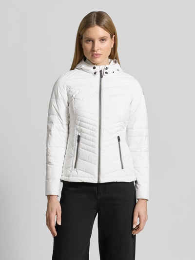 G.I.G.A. DX Slim Fit Jacke in Stepp-Optik Offwhite 4