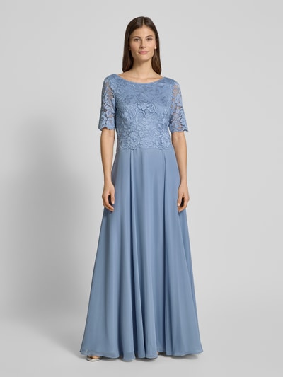 Vera Mont Abendkleid mit Ausbrenner-Effekt Hellblau 4