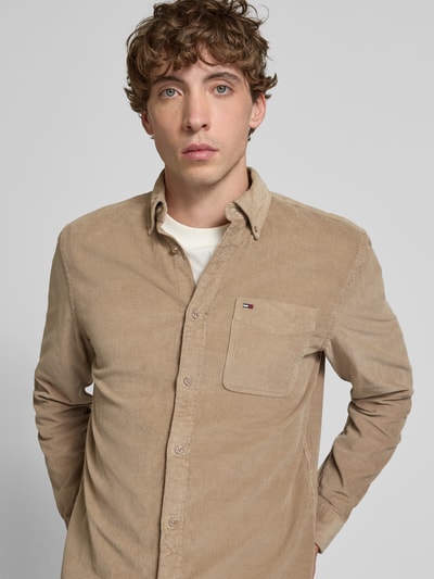 Tommy Jeans Regular fit vrijetijdsoverhemd van puur katoen Beige - 3
