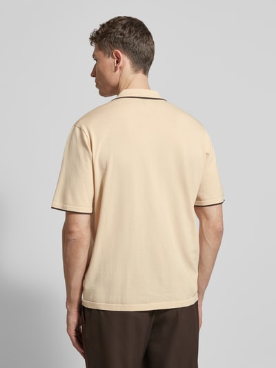 Matinique Regular Fit Freizeithemd in Strick-Optik Modell 'Apolo' Beige 5
