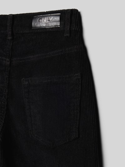 Only Spodnie sztruksowe z szeroką nogawką z mieszanki bawełny model ‘HOPE’ Czarny 2