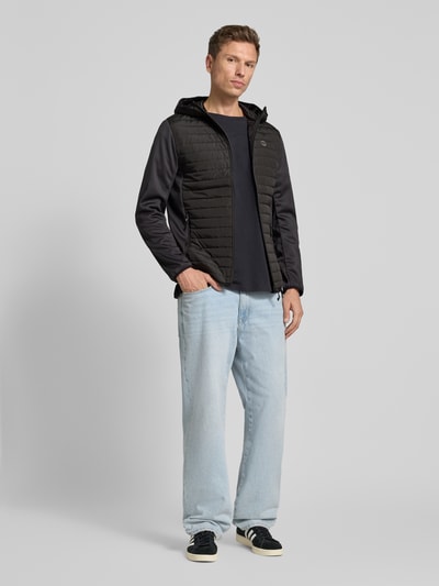 Jack & Jones Pikowana kurtka zapinana na zamek błyskawiczny model ‘MULTI QUILTED JACKET’ Czarny 1
