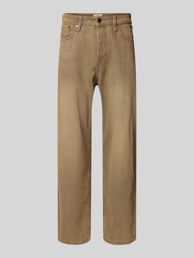Jack & Jones Baggy Fit Jeans im 5-Pocket-Design Modell 'ALEX' Dunkelbraun 2