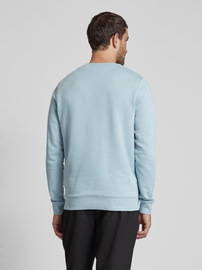 Lyle & Scott Sweatshirt mit Logo-Stitching Rauchblau 5