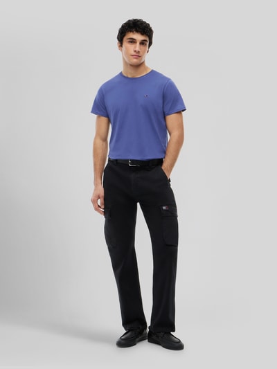 Tommy Jeans Regular Fit T-Shirt aus reiner Baumwolle Rauchblau 1