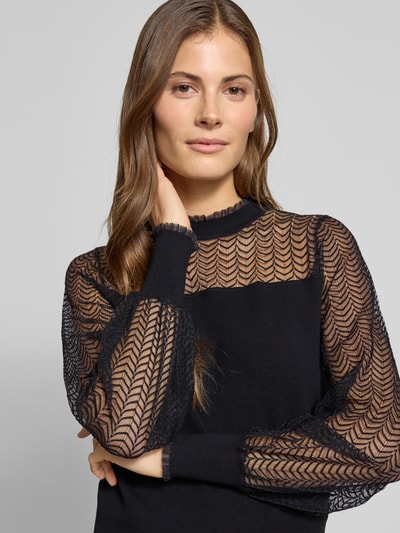 Zero Gebreide pullover van viscosemix Zwart - 3