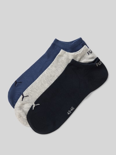 PUMA Sneakersocken mit Logo im 3er-Pack Dunkelblau 1