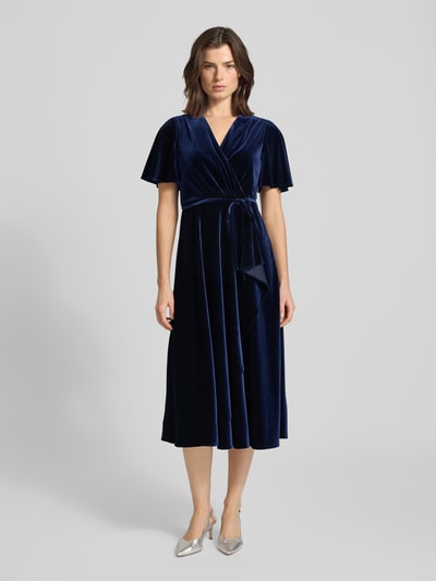 Christian Berg Cocktail Sukienka koktajlowa z dekoltem w serek Ciemnoniebieski melanż 4