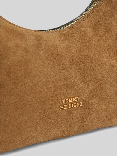 Tommy Hilfiger Henkeltasche aus echtem Rindsleder Cognac 3