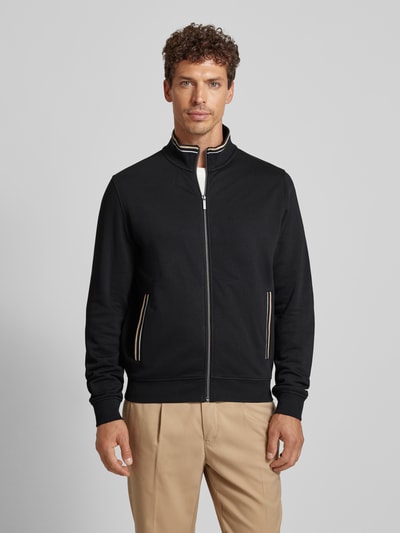 bugatti Sweatjacke mit Stehkragen Black 4