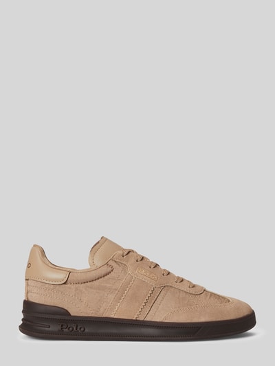 Polo Ralph Lauren Low Top Sneaker aus echtem Leder Modell 'AERA' Sand 2