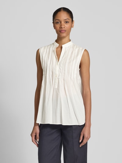 Marc O'Polo Relaxed Fit Blusentop aus reiner Baumwolle Weiss 4