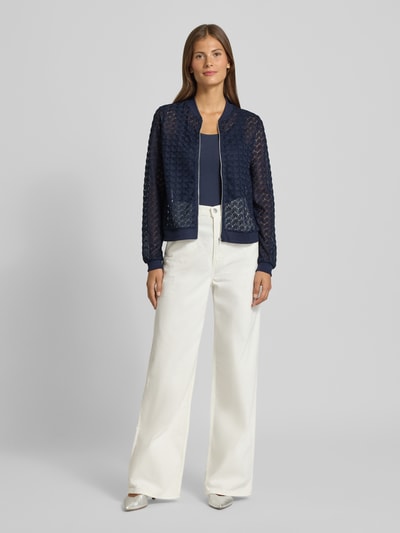 Vero Moda Regular fit blouson van kant, model 'BECCA' Donkerblauw - 1