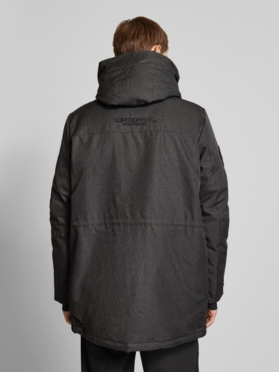 Superdry Parka mit Label-Stitching Modell 'City Tweed' Black 5