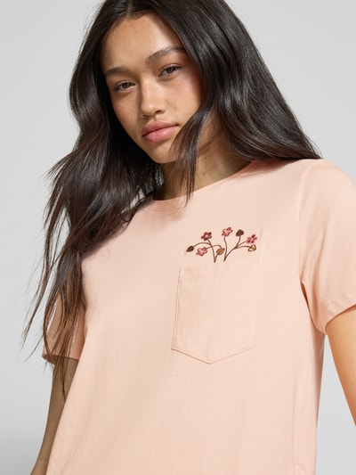 Only Regular fit T-shirt van puur katoen, model 'POLLY' Lichtroze - 3