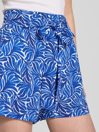 Only Regular Fit Shorts mit Allover-Muster Modell 'NOVA' Blau 3