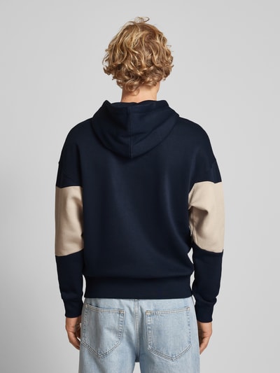 Jack & Jones Hoodie met labelprint, model 'LEGACY' Donkerblauw - 5