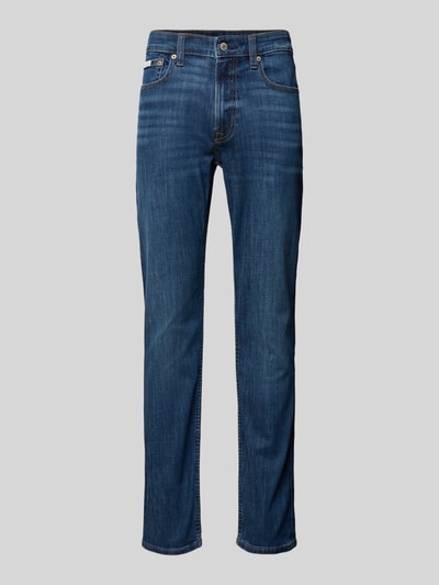 Calvin Klein Jeans Slim fit jeans met 5-pocketmodel Donkerblauw - 1