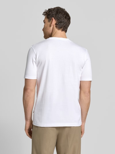 bugatti Regular Fit T-Shirt mit Logo-Print Weiss 5