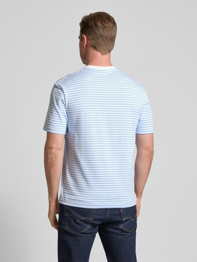 Lacoste T-Shirt mit Label-Stitching Hellblau 5