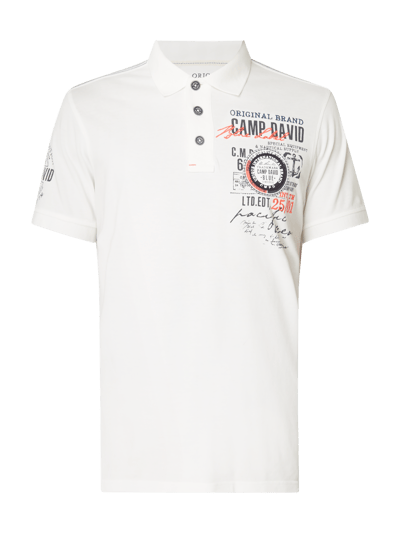 Camp David Poloshirt mit Logo-Details Offwhite 2