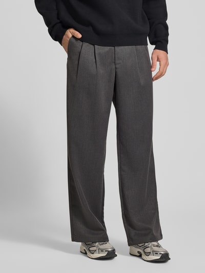 PROHIBITED Bundfaltenhose mit Gesäßtaschen Modell 'HERITAGE' Anthrazit 4