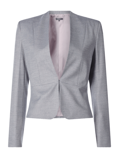 Montego Korte blazer met geweven motief  Marineblauw - 1