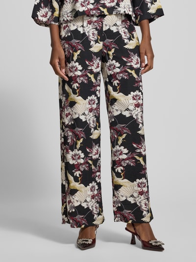 GUIDO MARIA KRETSCHMER WOMAN Stoffen broek van viscosemix, model 'Orelia' Zwart - 4