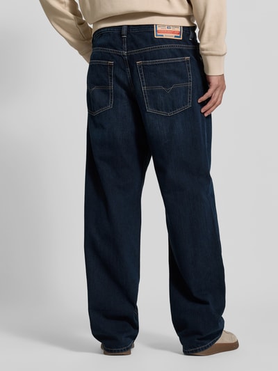 Diesel Jeansy o kroju baggy z denimu z ciemnym wykończeniem model 'H-JEANS' Jeansowy niebieski 5