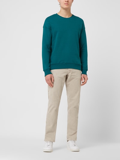 Jack & Jones Sweatshirt van biologische katoenmix, model 'Star' Zachtgroen - 1