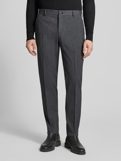Selected Slim Fit Anzug aus Viskosemix Dunkelgrau 6