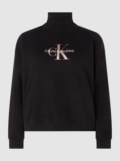 Calvin Klein Jeans Plus PLUS SIZE sweatshirt met logo Zwart - 1