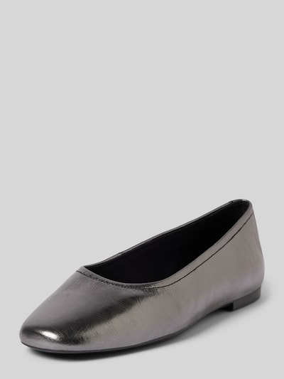 Vagabond Lederballerinas mit Blockabsatz Modell 'JOLIN' Silber 1