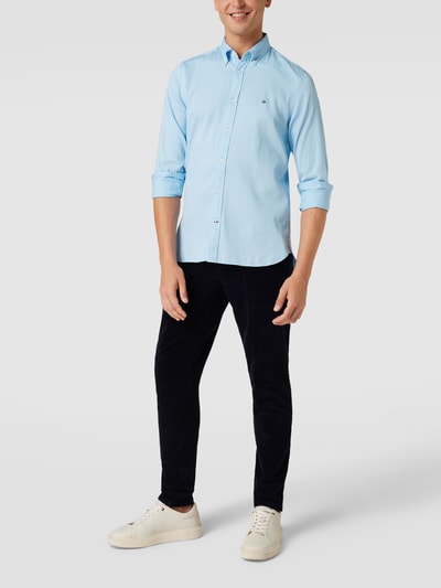 Tommy Hilfiger Slim fit vrijetijdsoverhemd met button-downkraag, model 'CORE’ Lichtblauw - 1