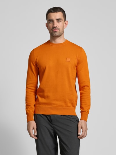 BOSS Orange Strickpullover mit Label-Detail Modell 'Kanovano' Orange 4